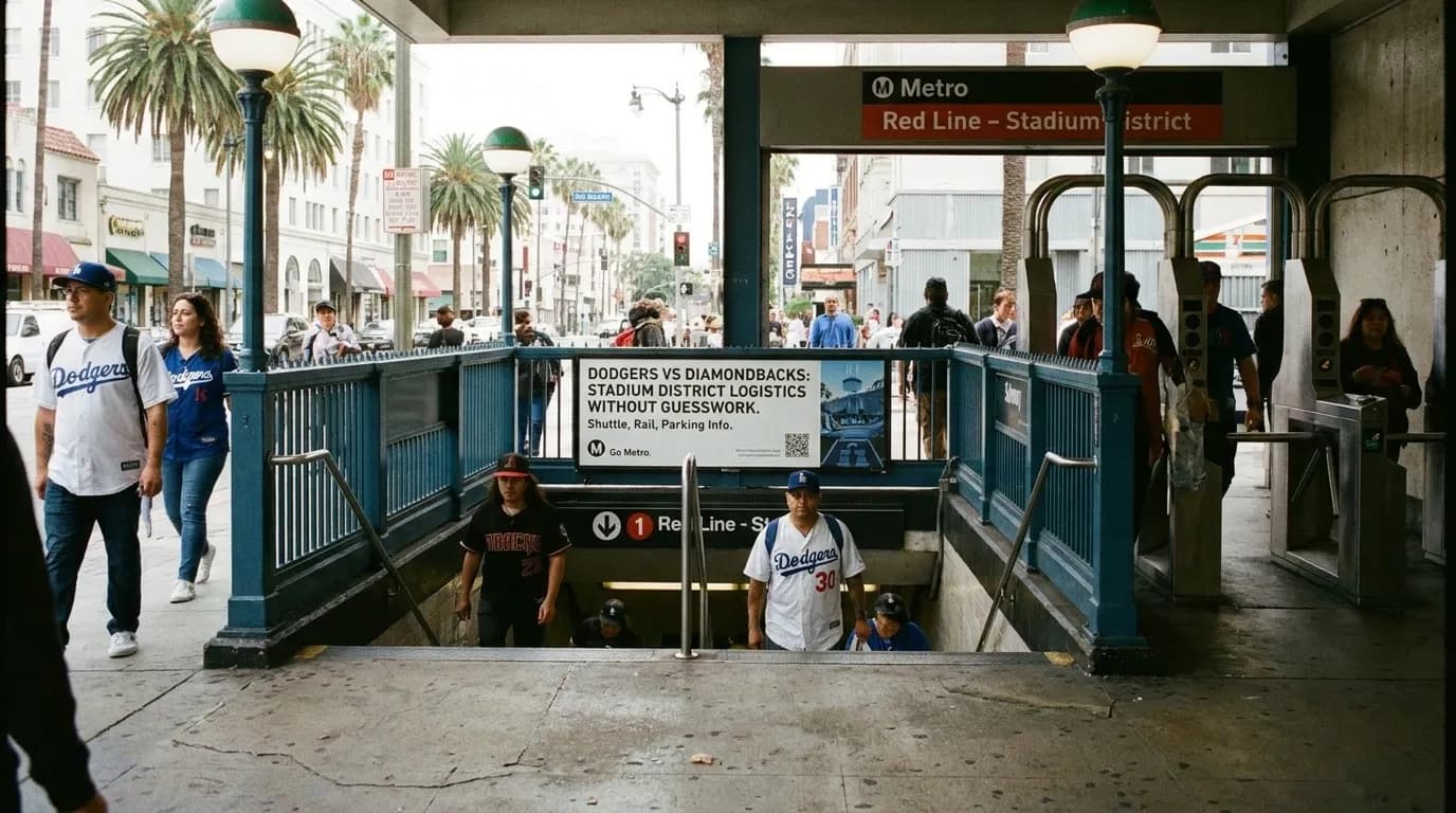 Local context for Dodgers vs Diamondbacks: LA Stadium District Logistics Without Guesswork
