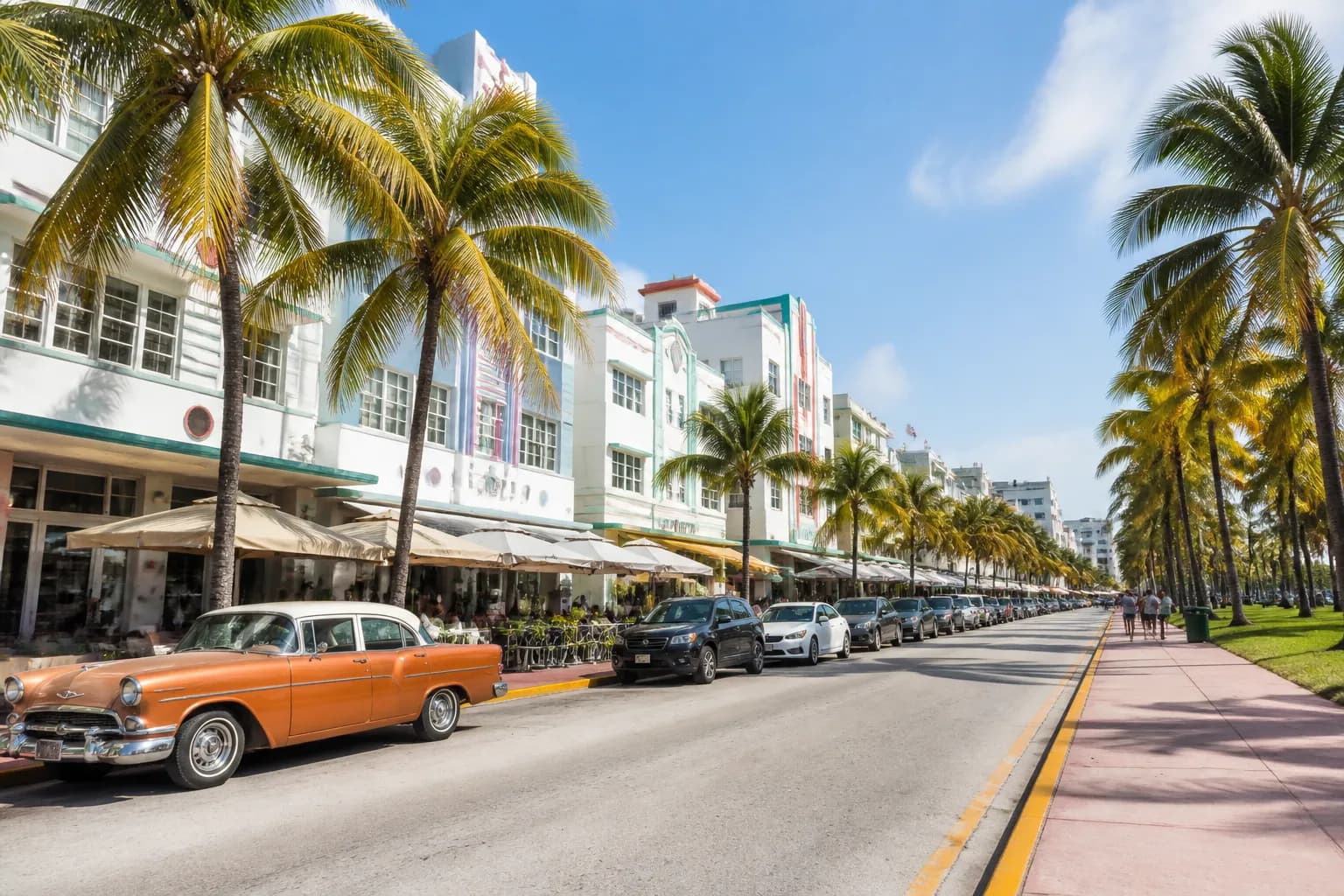 Realistic editorial Miami local-life photograph