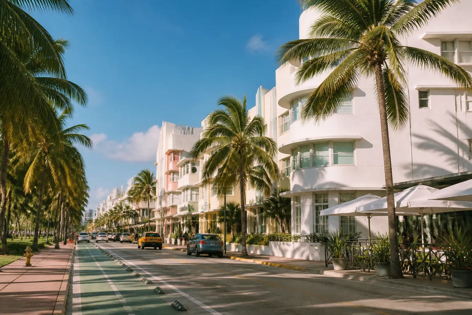 Realistic editorial Miami local-life photograph