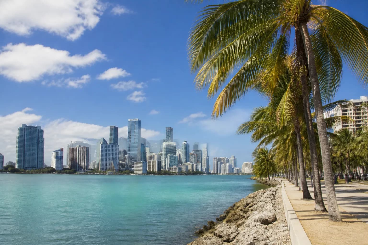Realistic editorial Miami local-life photograph