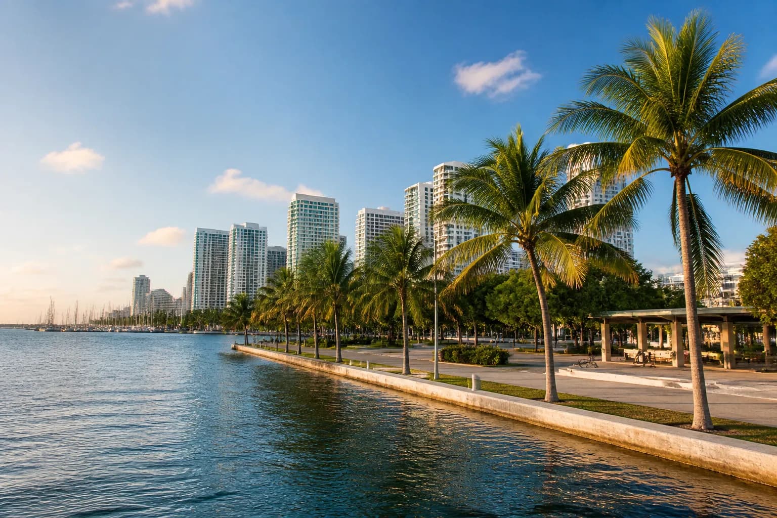 Realistic editorial Miami local-life photograph