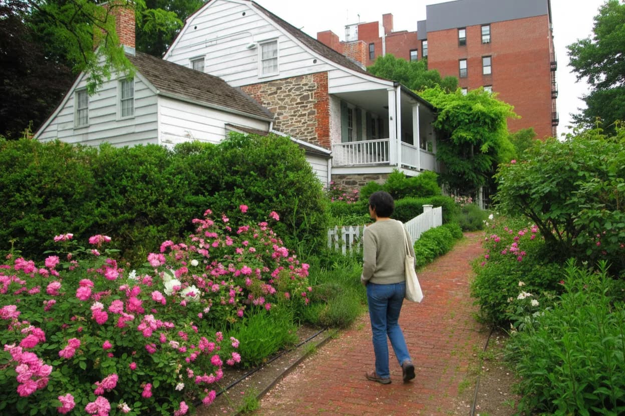 NYC experience scene for Dyckman Farmhouse Porch Hour When Uptown Errands Need a Short History Stop