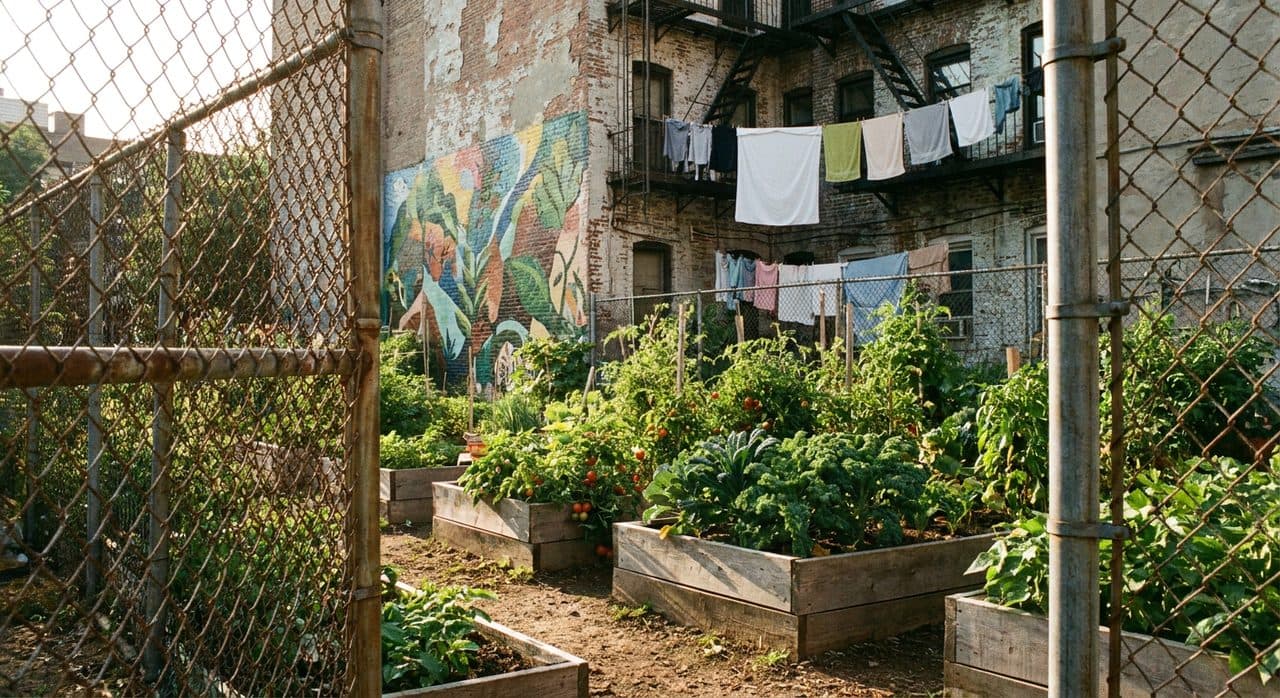 East New York Between What Remains and What Arrives on Blocks That Hold Both - scene
