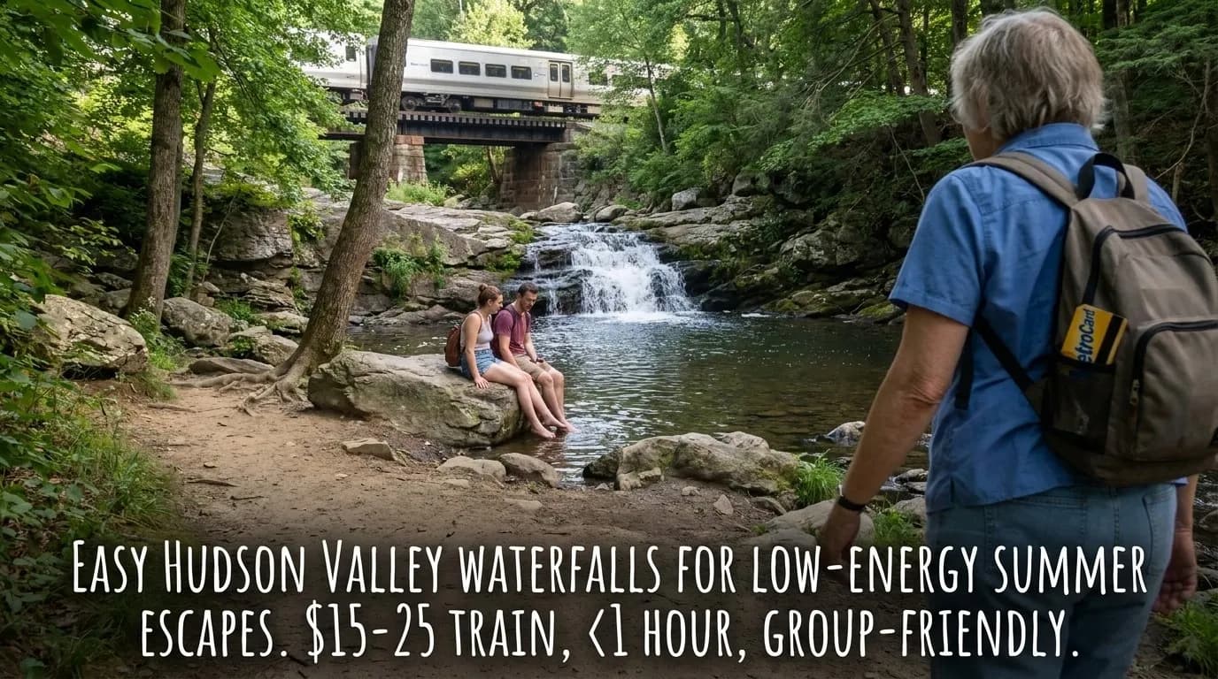 NYC experience scene for Easy Hudson Valley Waterfalls for Low-Energy Summer Escapes