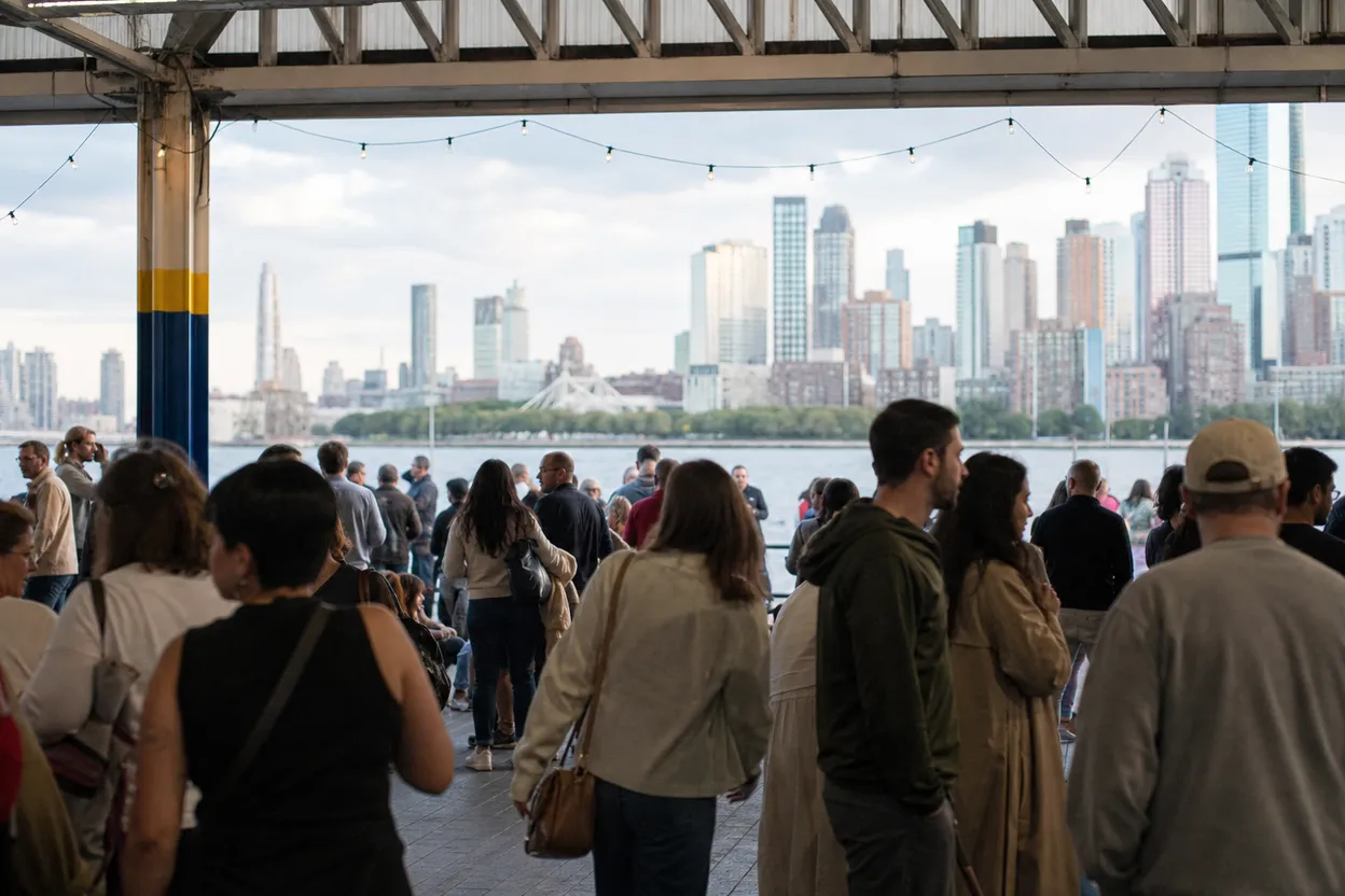 NYC experience scene for Eater World's Fare at Pier 36: A One-Day Global Food Plan for Groups That Cannot Pick Dinner