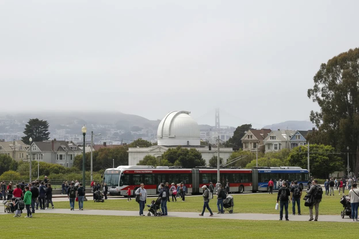 Cover scene for eclipse solar free viewing: San Francisco Local Decision Guide