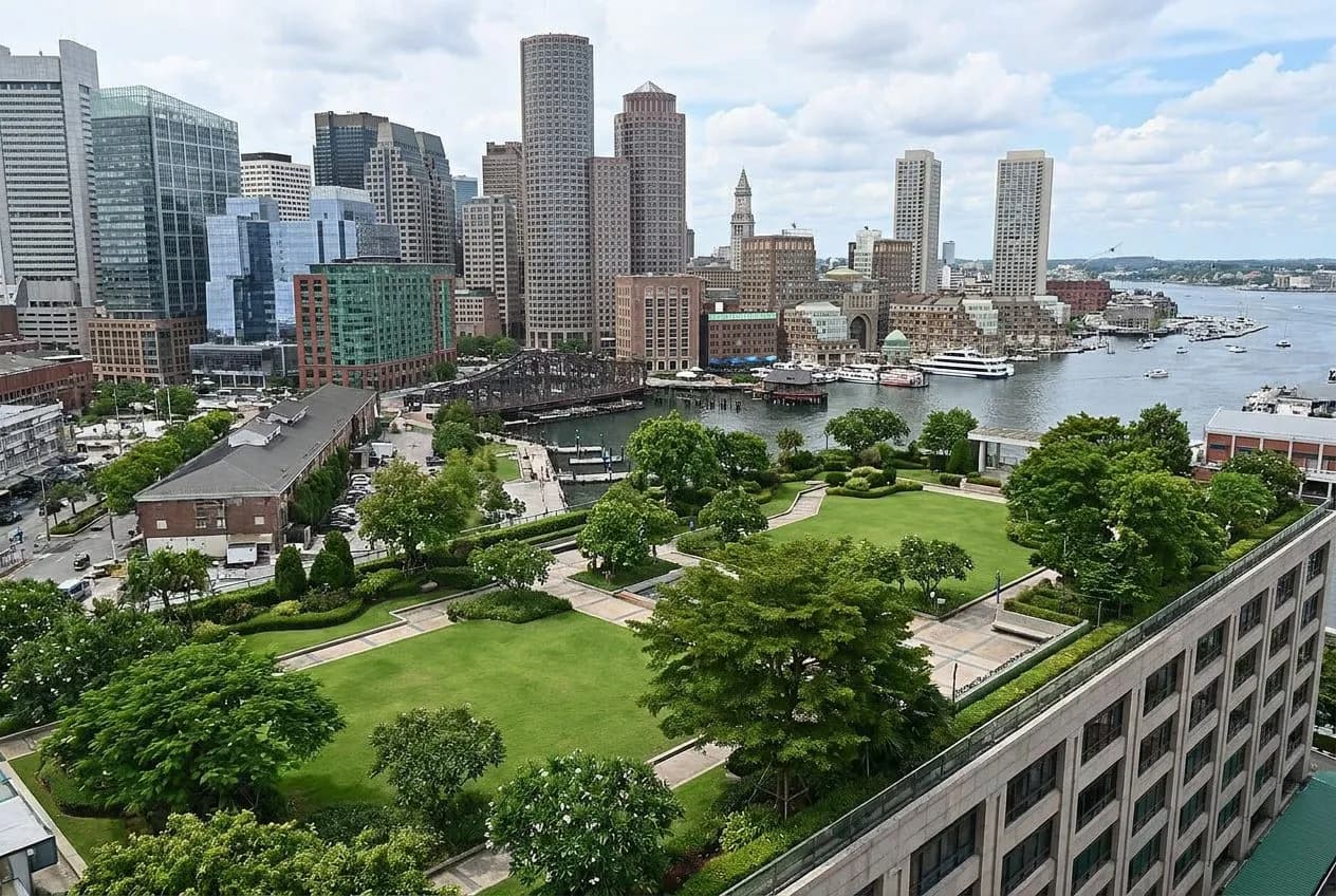 the elevated acre's hidden escalator when financial district workers disappear at lunch