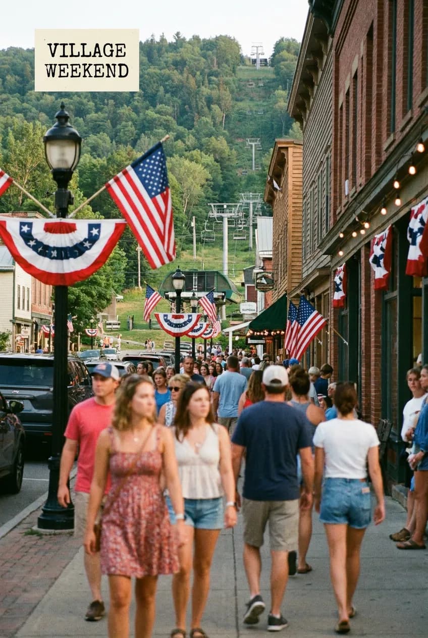 Ellicottville village July 4 weekend route