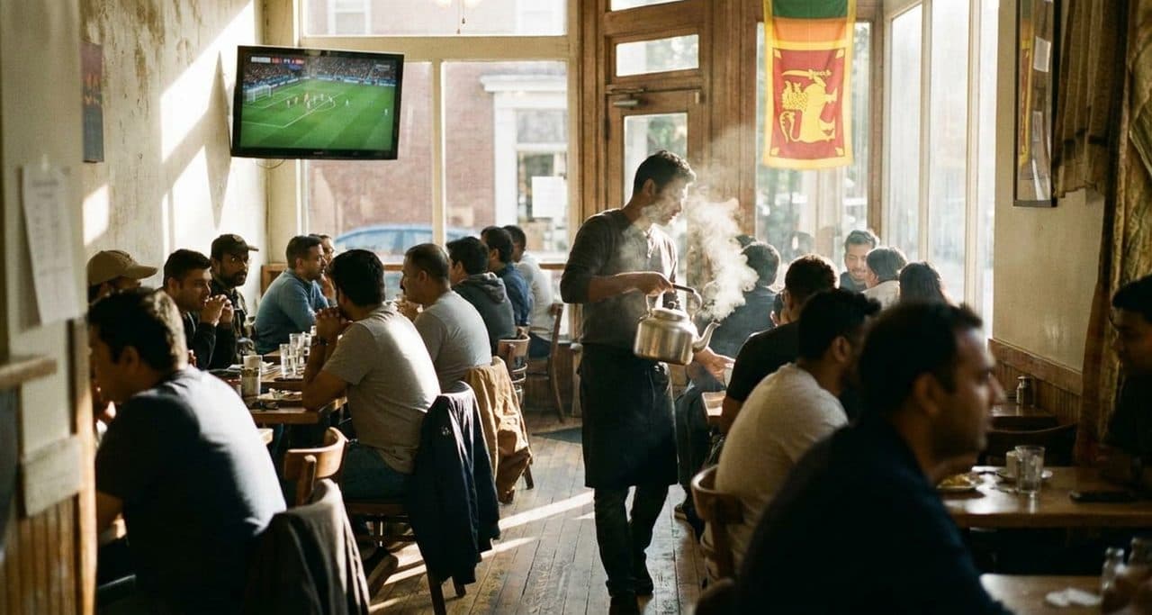 Staten Island's Sri Lankan Café That Screens Every South Asian and Global Fixture - scene
