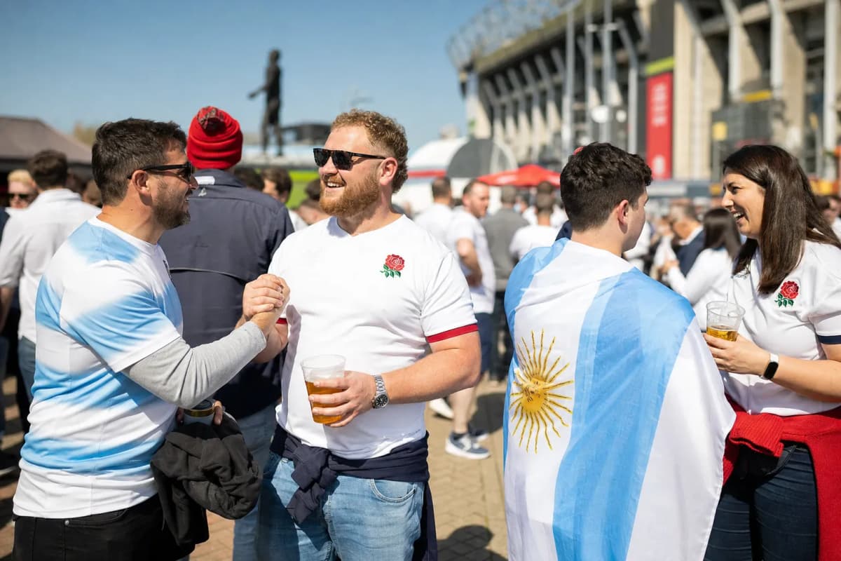 World Cup supporters navigating Atlanta during match day.