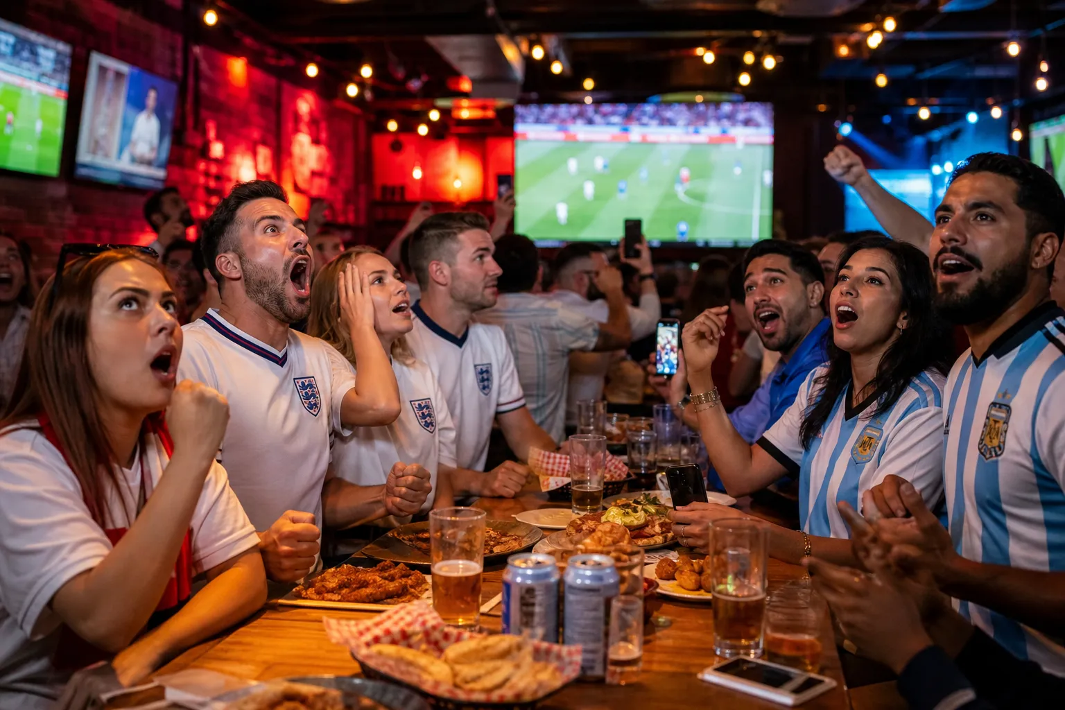 A bright practical scene for england argentina live score goals cards and var updates.