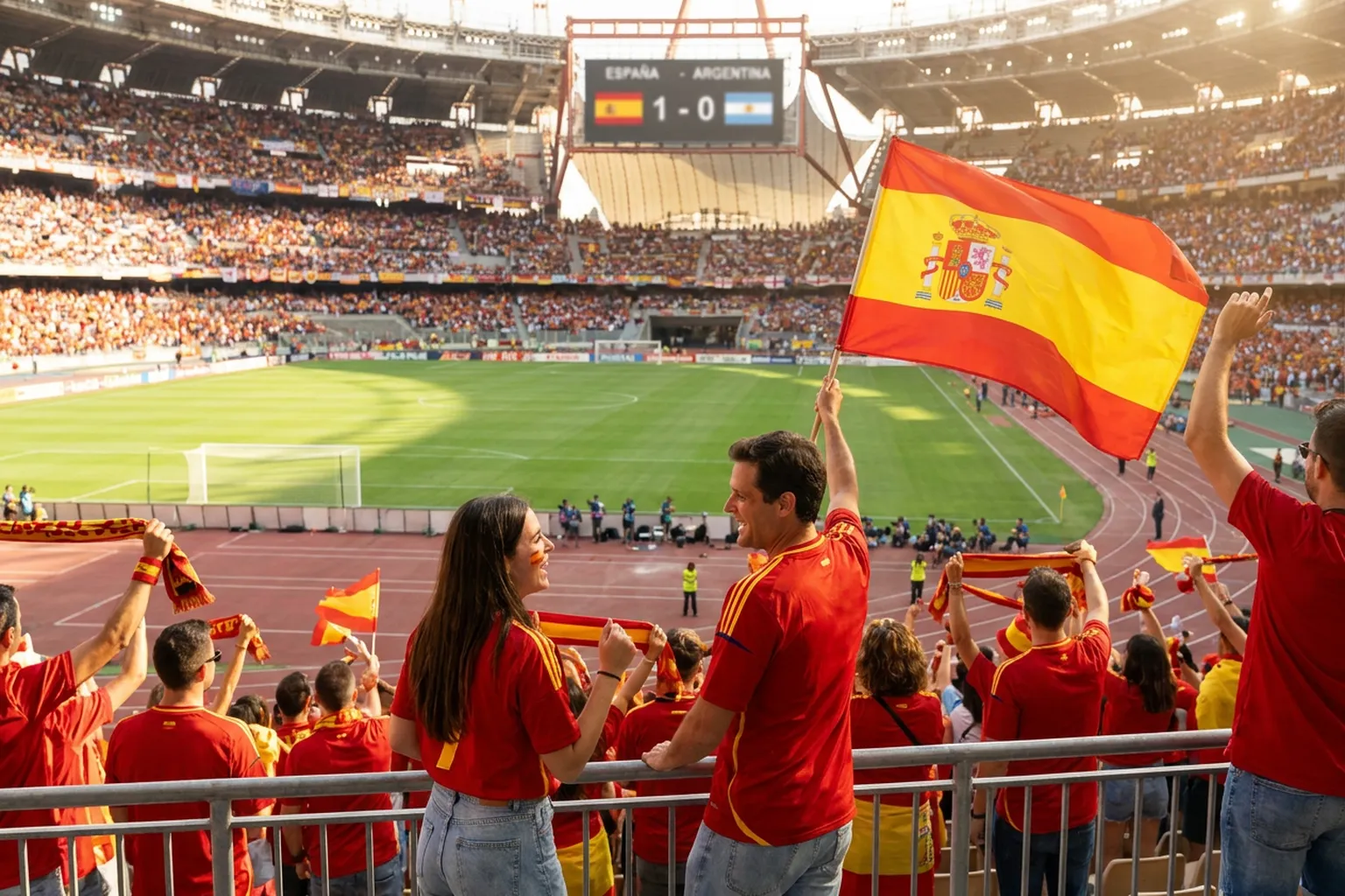 World Cup supporters navigating East Rutherford · New York City · North America during match day.