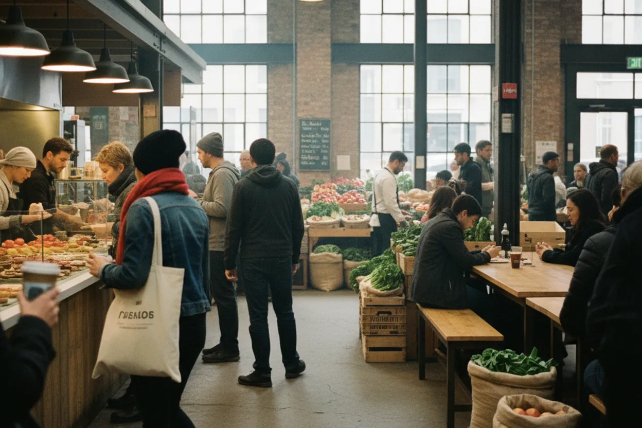 NYC experience scene for Essex Market Lunch Math for a Group That Cannot Agree on One Cuisine