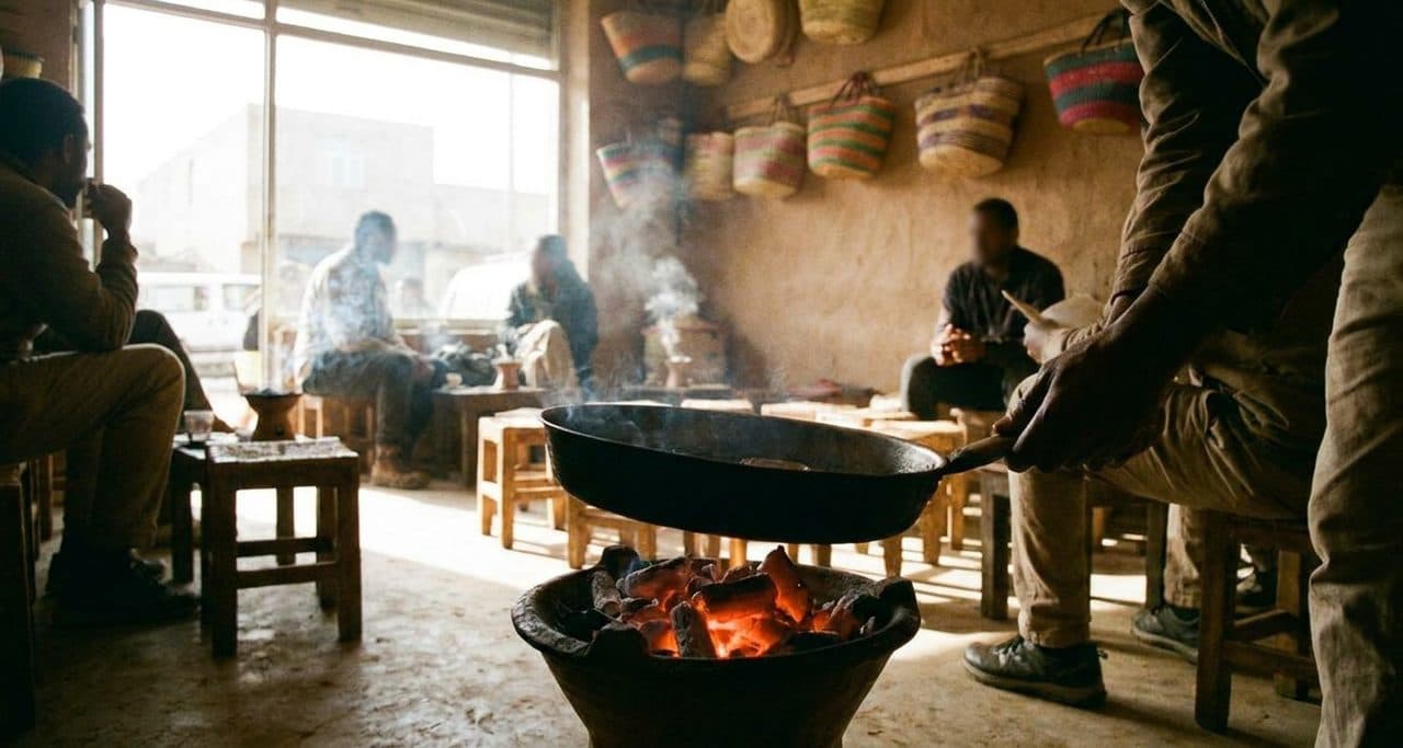 The Bed-Stuy Café That Hosts Ethiopian Coffee Ceremony on Saturdays - scene