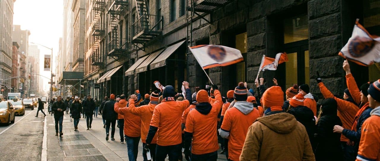 Netherlands Fans Find New York Still Carries the Orange