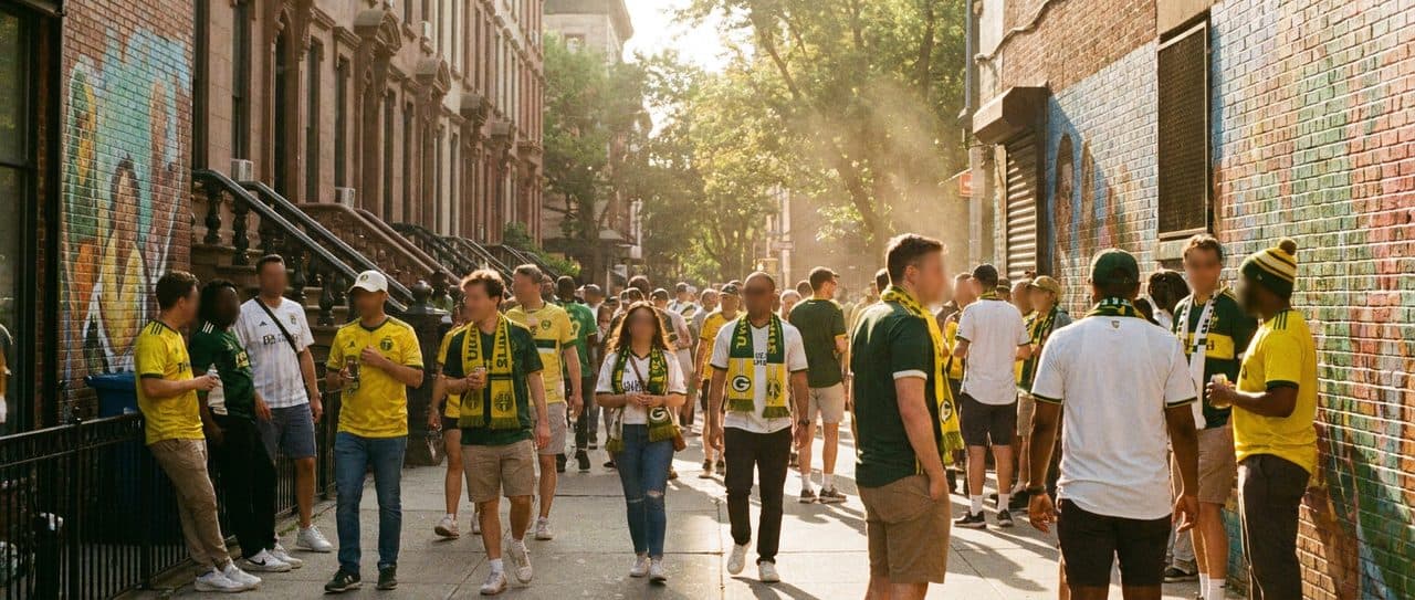South Africa's World Cup Presence Finds Voice in Harlem