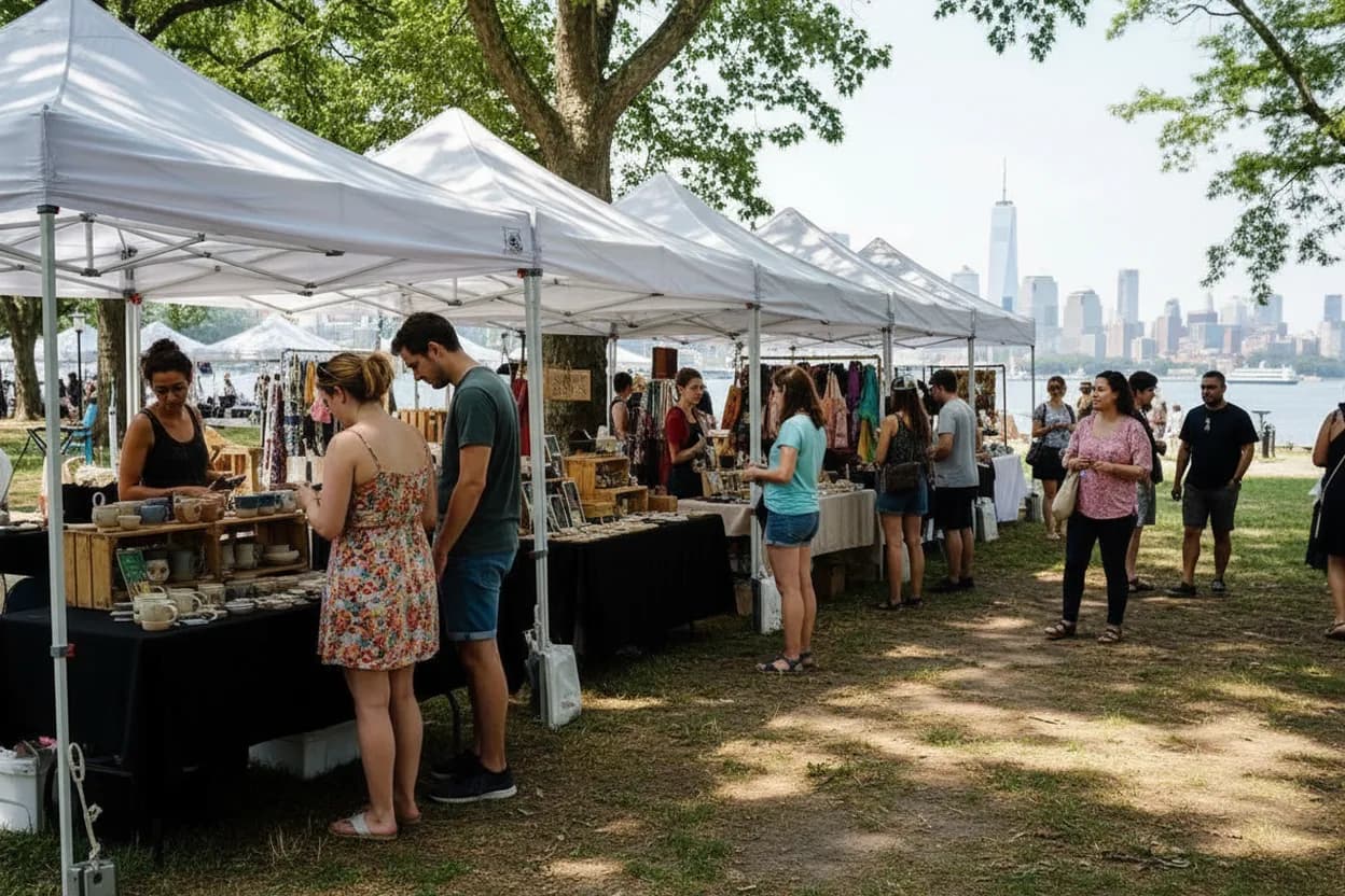 Cover scene for FAD Market on Governors Island for a Craft Browse That Still Feels Airy