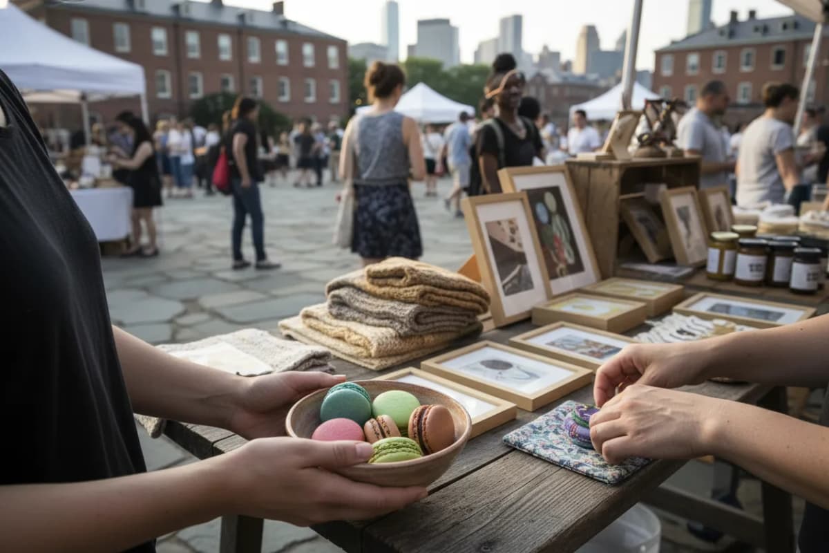 Editorial detail for FAD Market on Governors Island for a Craft Browse That Still Feels Airy