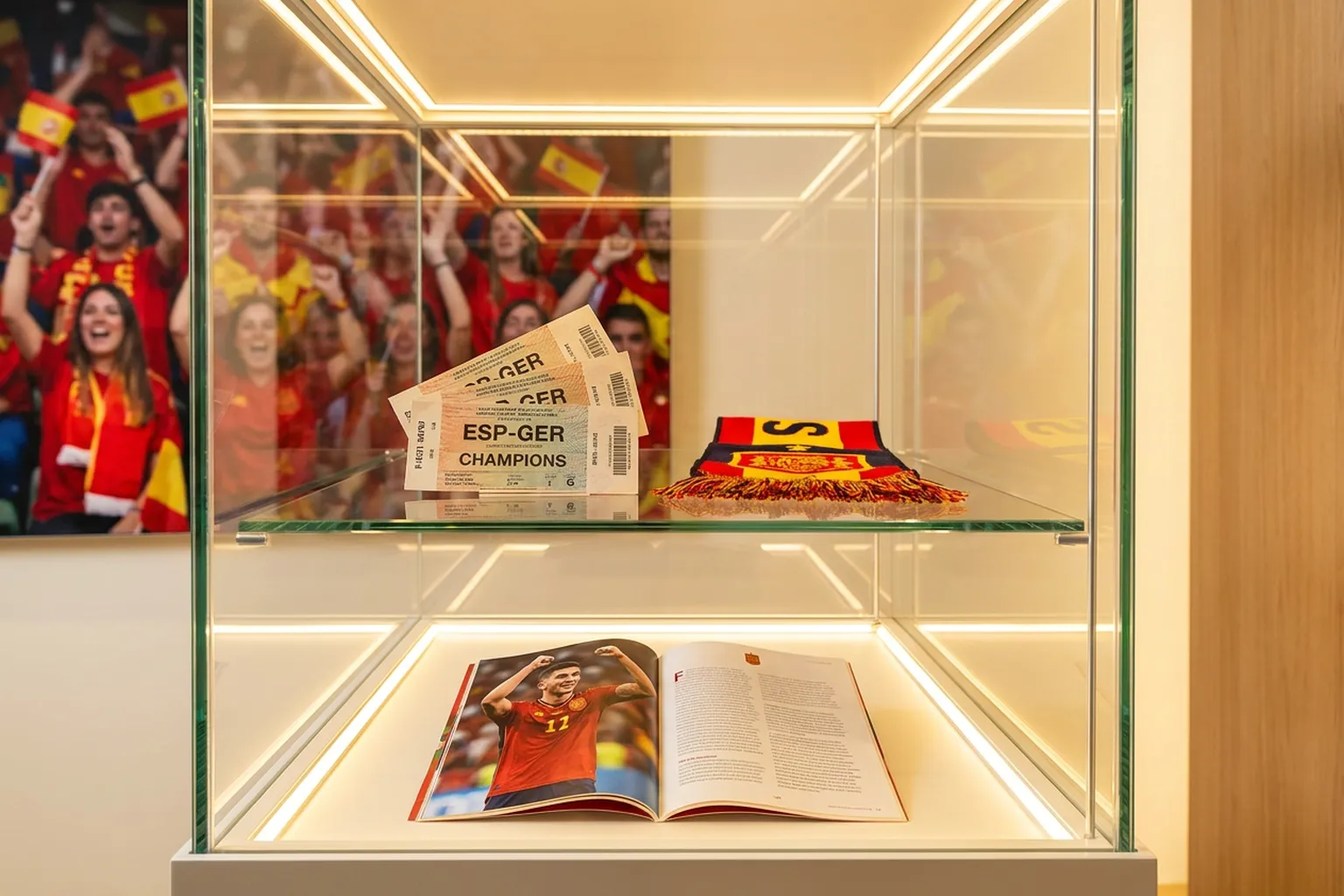 A bright practical scene for how official scorer tables treat one decisive final goal.