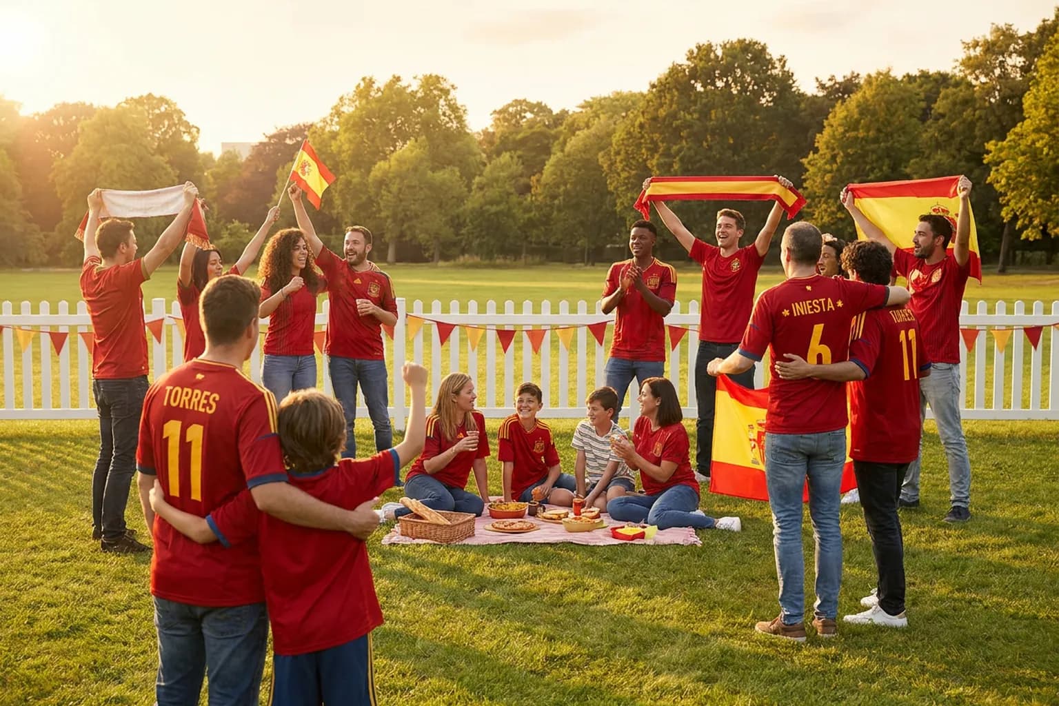 World Cup supporters navigating East Rutherford · New York City · North America during match day.