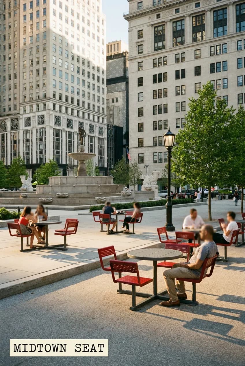 New Fifth Avenue pedestrian plaza route