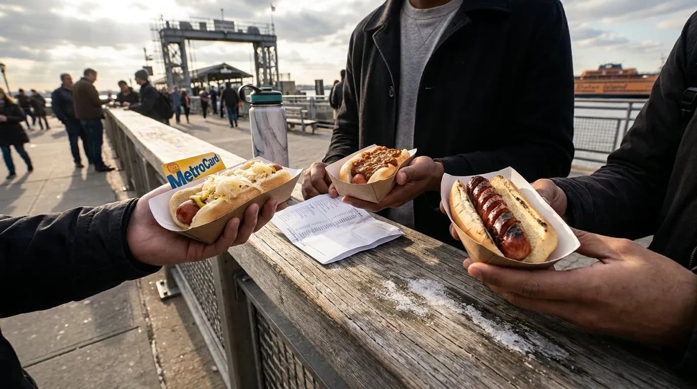 Editorial NYC detail for Five Borough Hot Dog Styles for One Summer Weekend