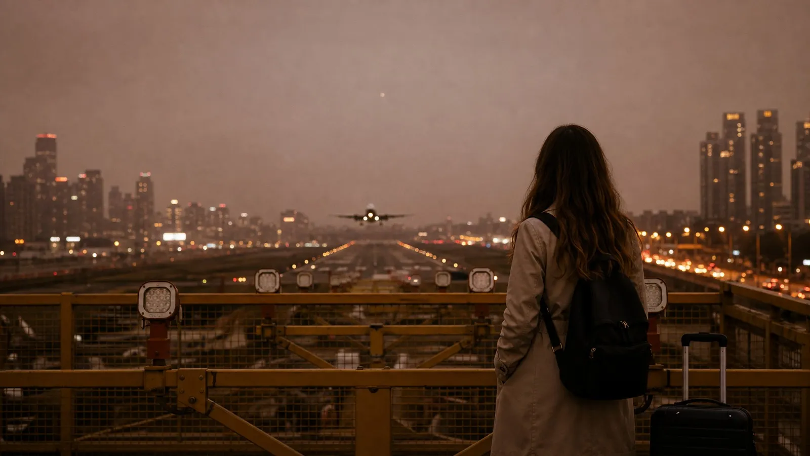 Photorealistic editorial scene illustrating the practical difference between Karpo and Flighty.