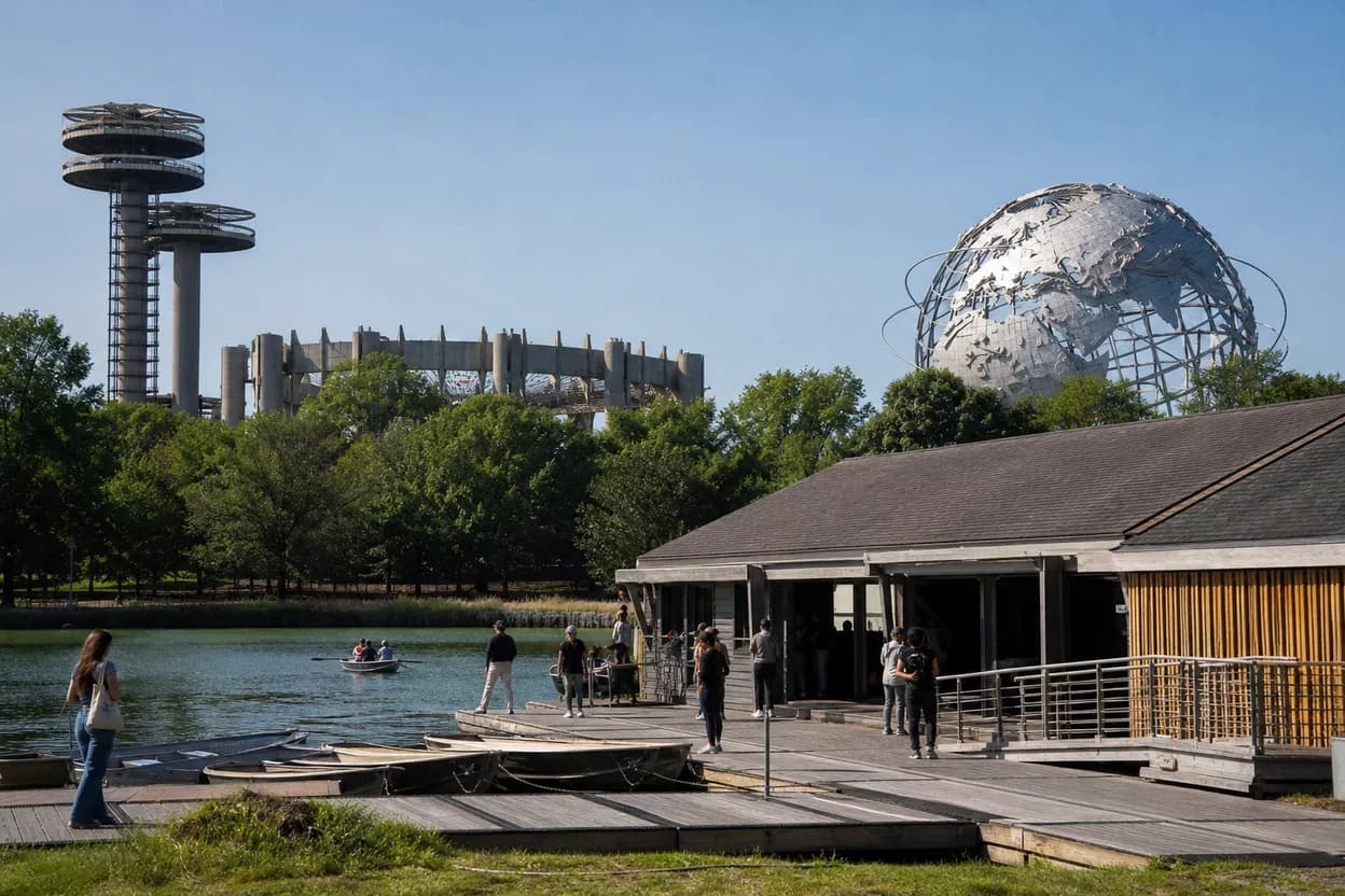 Cover scene for Flushing Meadows Boathouse to Queens Museum: A Heat-Smart Family Walk