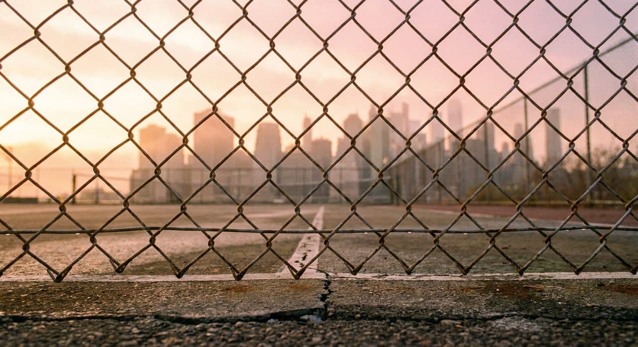The 6AM Tennis Courts at Flushing Meadows Corona Park Before the City Wakes - scene