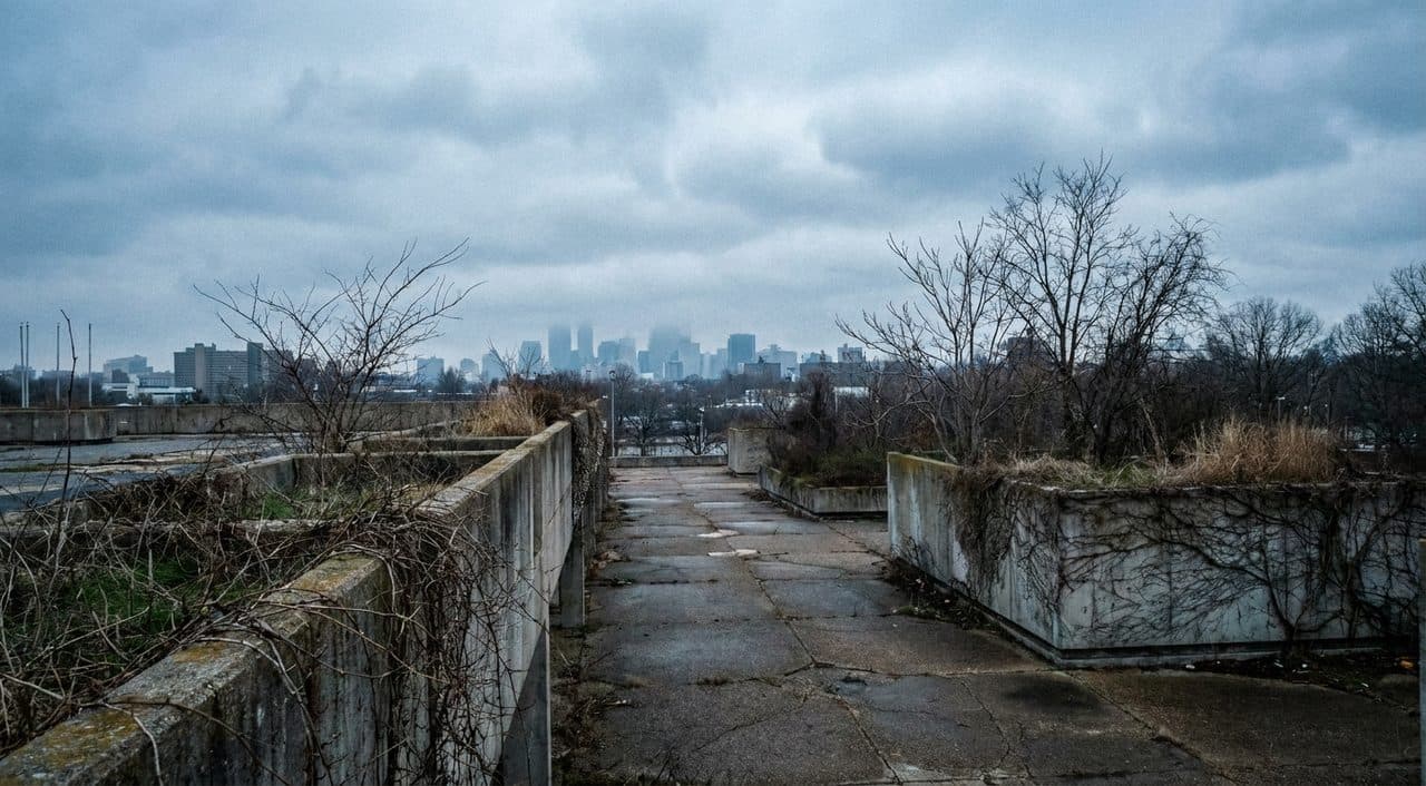 The Full Flushing Meadows Loop Circles the Unisphere in Two Hours of World's Fair Ruins - scene
