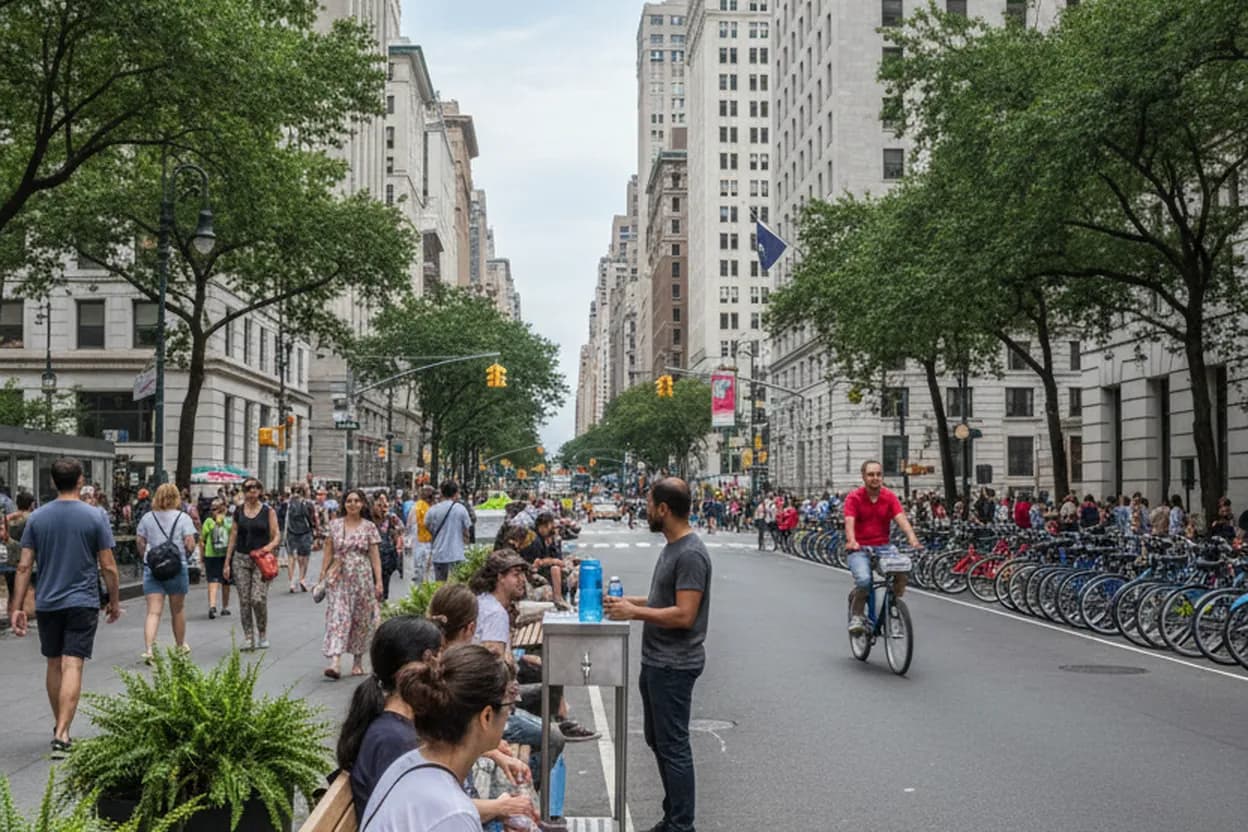 Cover scene for Foley Square Summer Streets: Free Adaptive Sports Before Downtown Heats Up