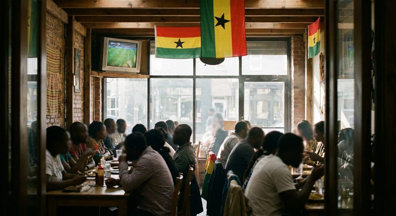 Fordham Road's Ghanaian Watch House: Where the Black Stars Shine in the Bronx - cover image