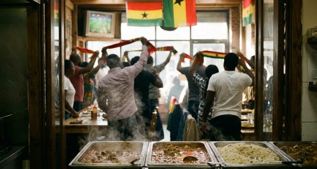 Fordham Road's Ghanaian Watch House: Where the Black Stars Shine in the Bronx - scene