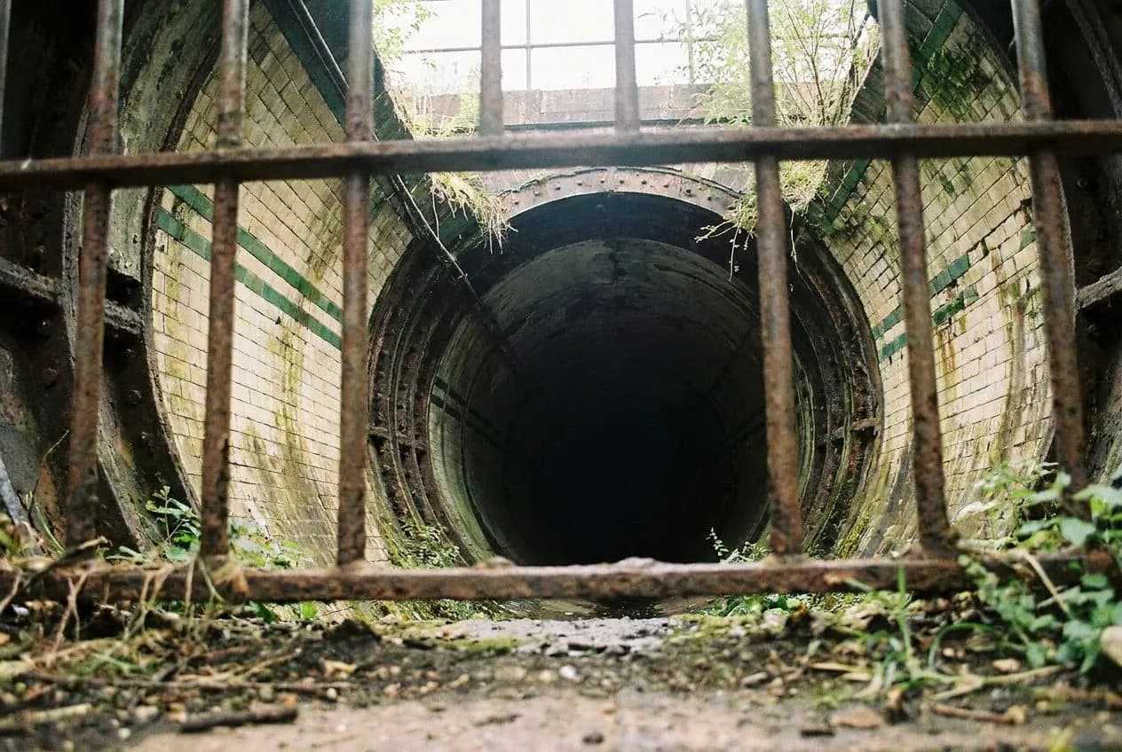 Forgotten Pneumatic Tube Mail System Basement in Financial District