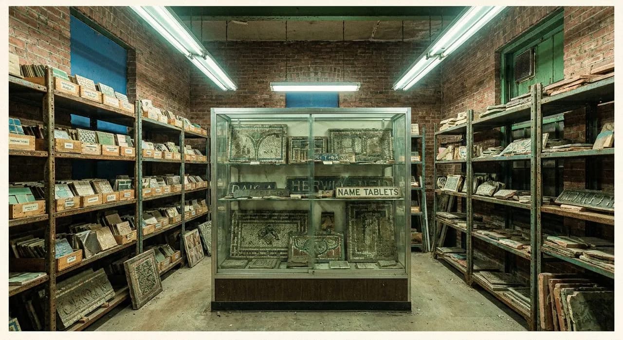 Forgotten Subway Tile Pattern Archive and Transit Museum Annex in Downtown Brooklyn