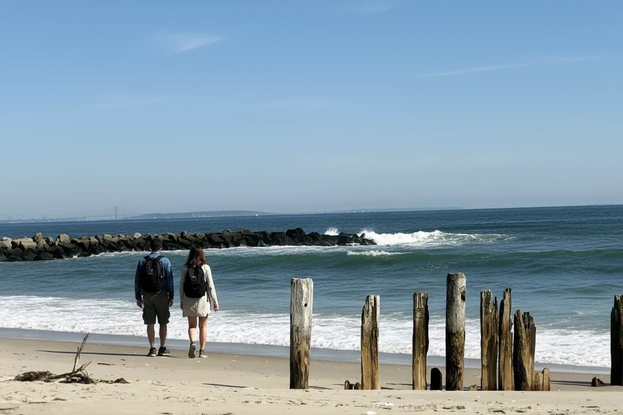 Cover scene for Fort Tilden by Bike: A Quiet Beach Plan for Friends Avoiding Rockaway Crowds