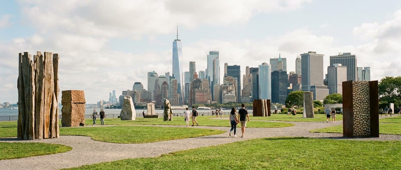 The Free Ferry to Governors Island and a Summer Morning on the Lawn - cover