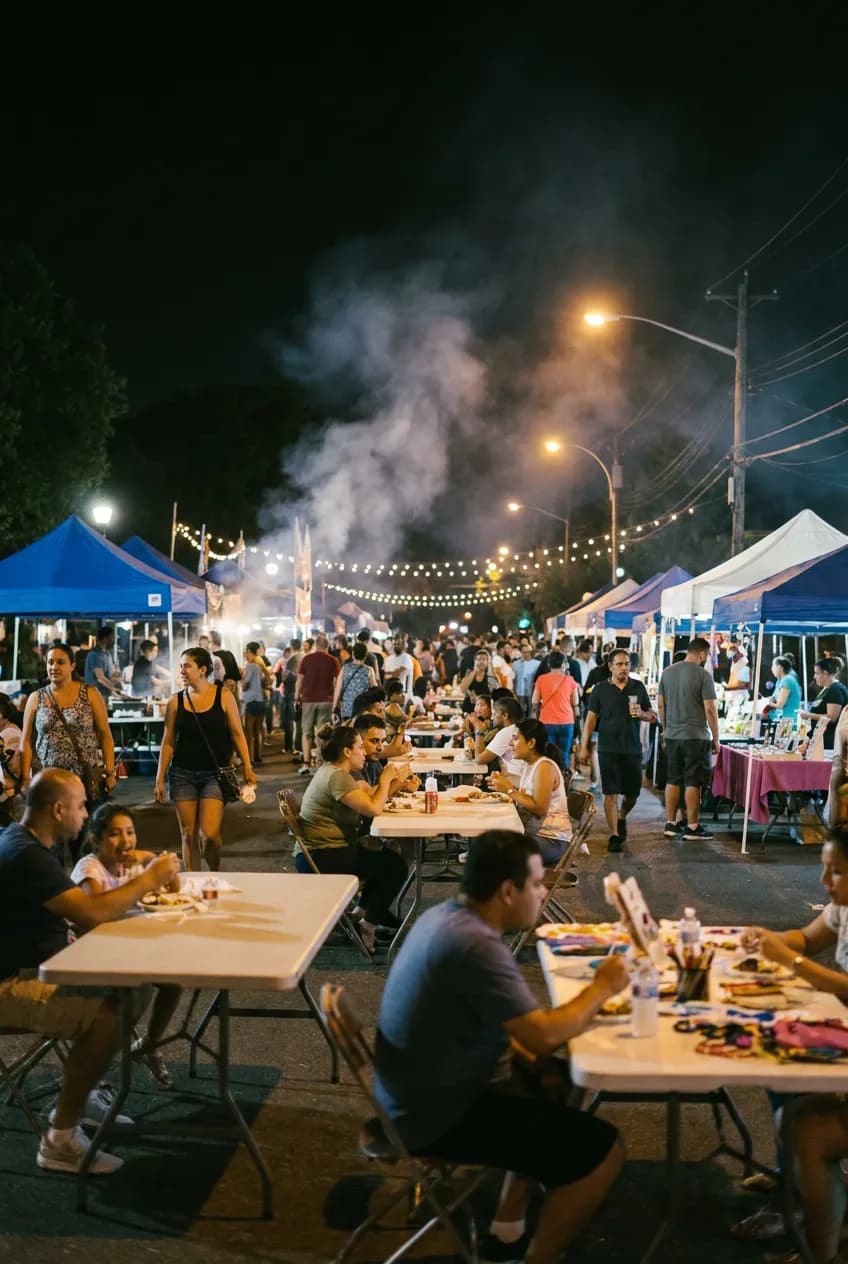 Free Queens summer block party on an open street
