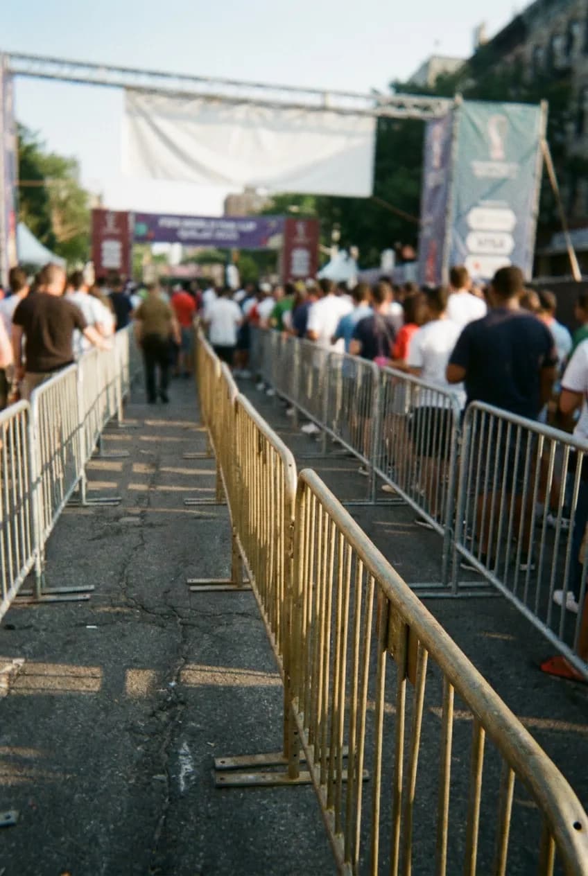 Outdoor fan-zone entrance for World Cup 2026