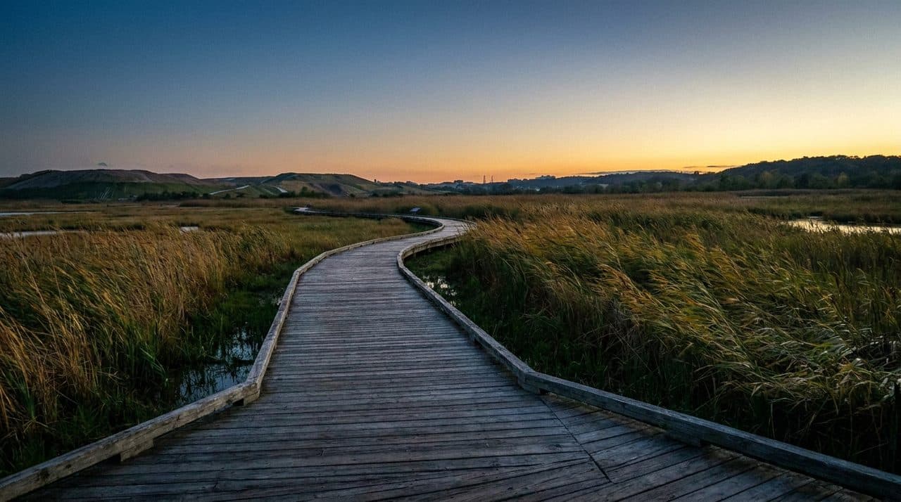Fresh Kills Park on a Sunday Where Silence Does Not Feel Earned But Is - scene