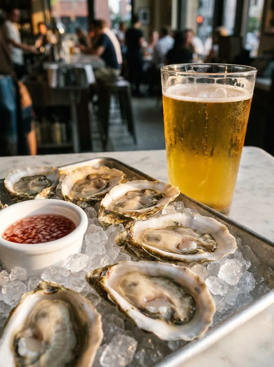 The 3pm Friday oyster reset at Grand Central before the evening crush
