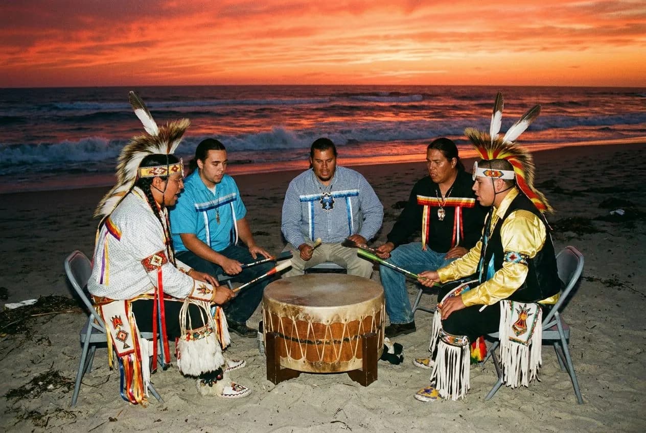 Friday Sunset Drum Circle on South Beach