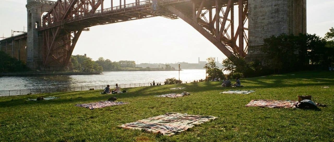 Friendly Kickoffs Under the Bridge Where the Lawn Slopes Right - scene