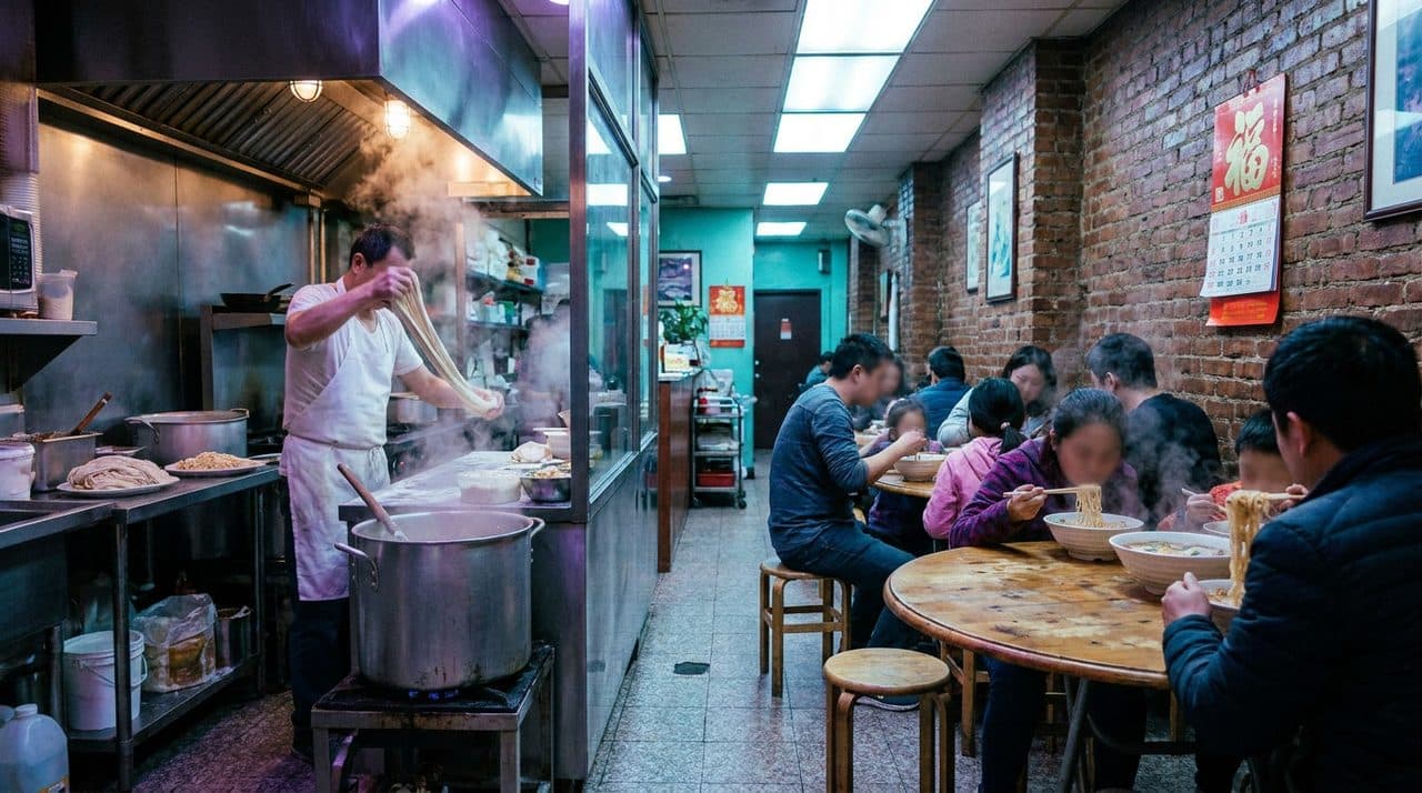 A Fujianese Noodle Shop in Gravesend Where the Dough Gets Pulled to Order - cover