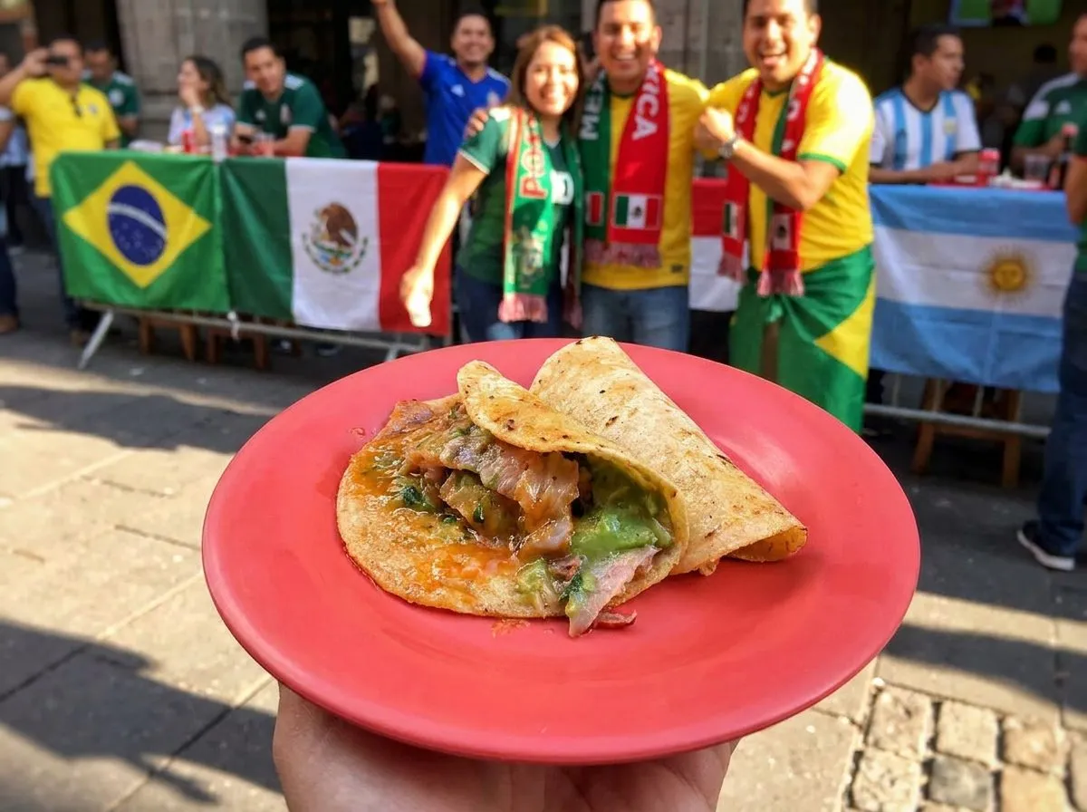Freshly grilled al pastor street tacos on a paper plate, garnished with cilantro, onion, and lime wedges under soft warm lighting
