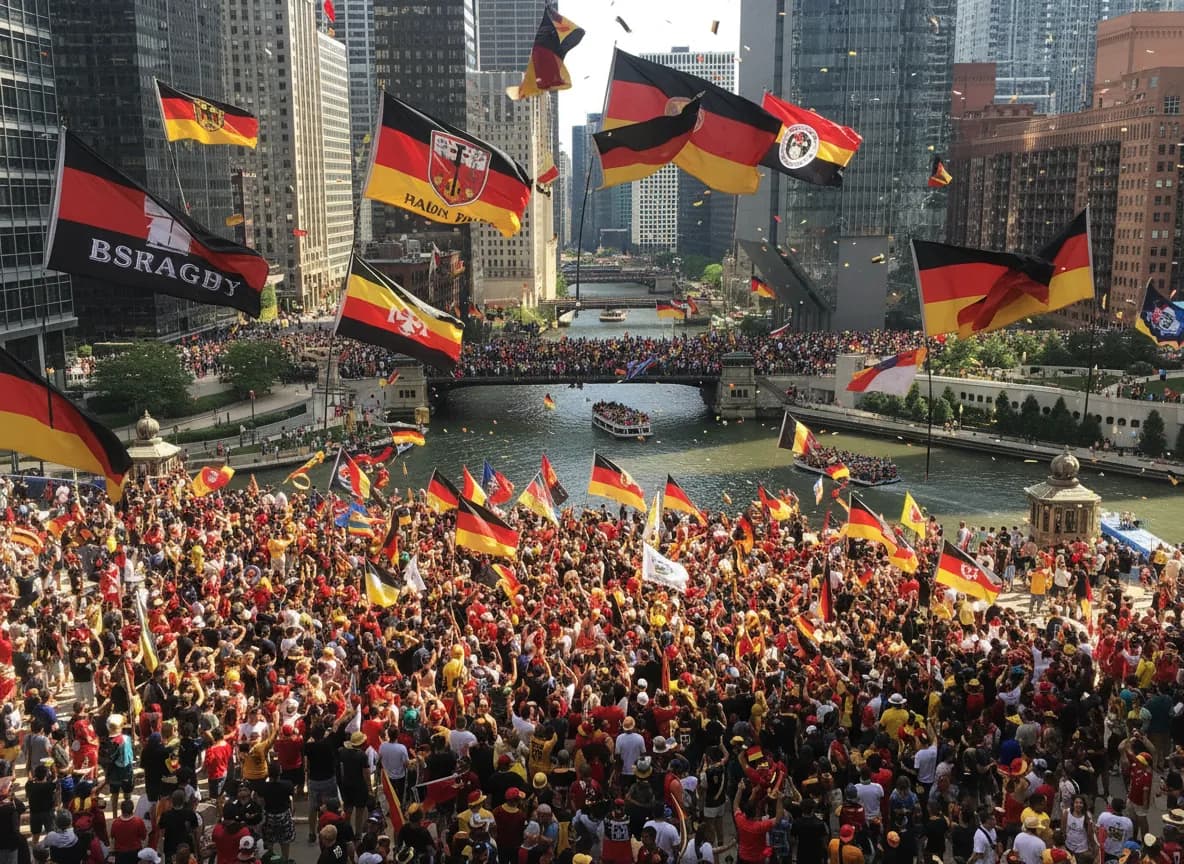 Germany World Cup fans in Chicago