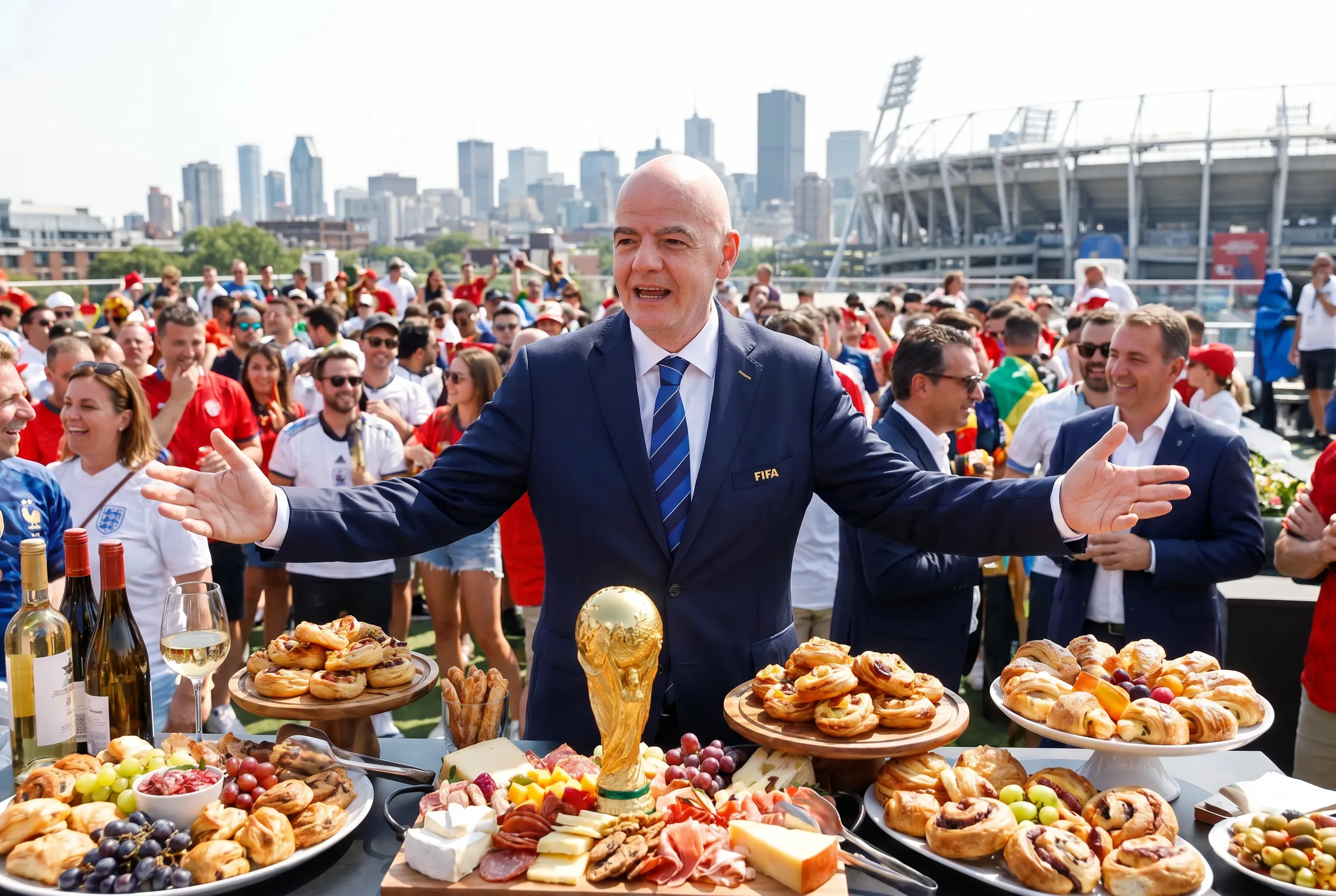 Bright World Cup match-day scene in New York · New Jersey.