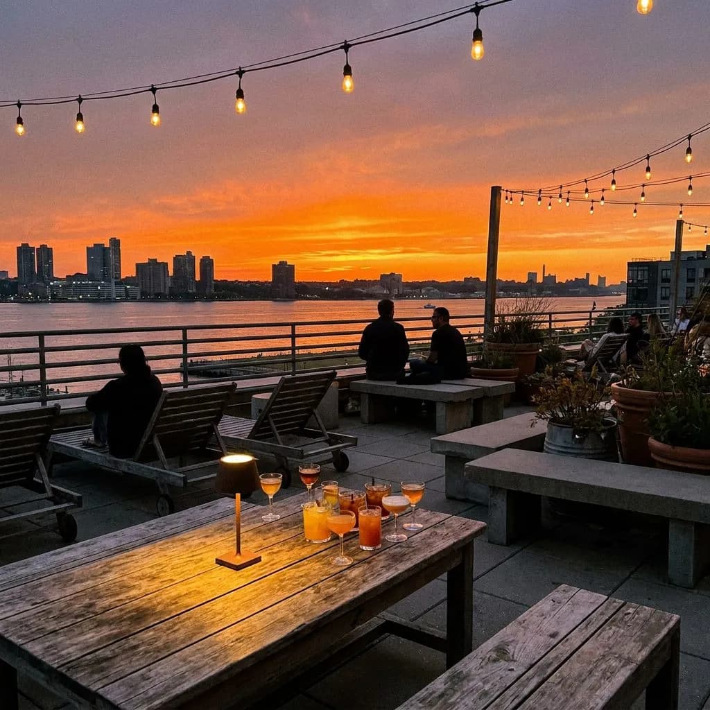 Golden Hour Aperitivo on FiDi Rooftops
