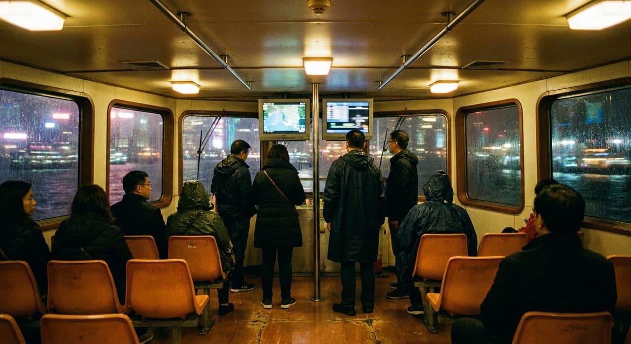 Golden Knights vs Hurricanes on the Free Ferry Loop Screening - scene
