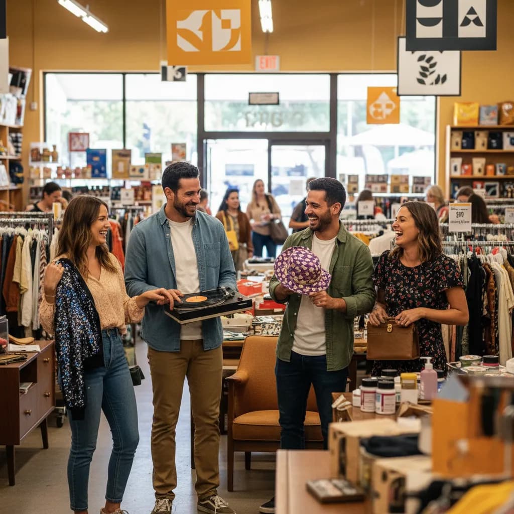 goodwill outlet group outing scene for NYC